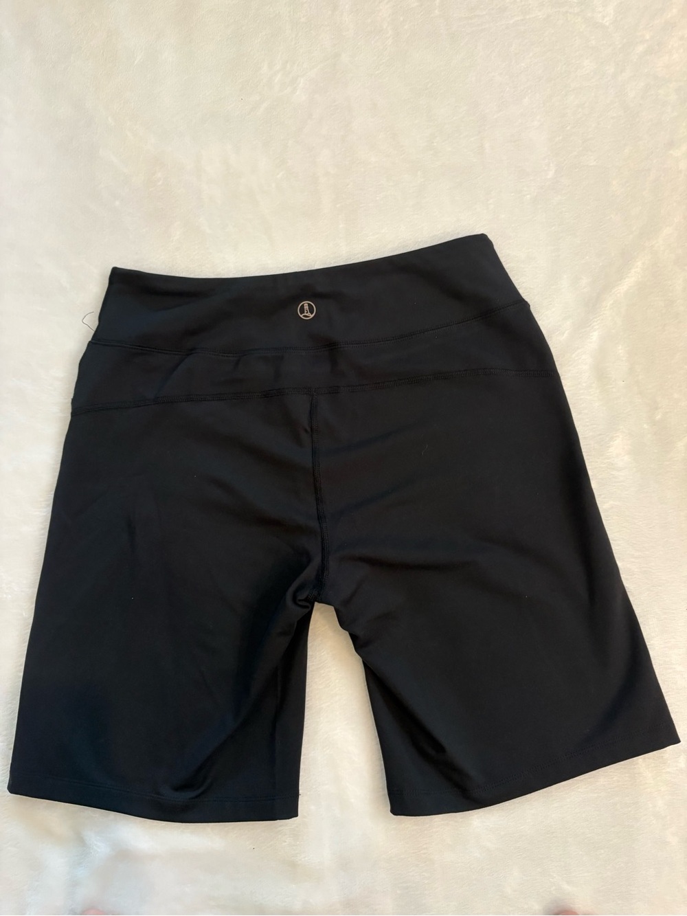 Lands' End Black High-Rise Bike Shorts - Picture 2 of 8